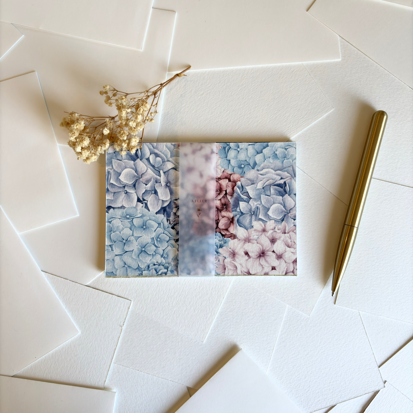 Cartes de correspondance — lot de 8 cartes & enveloppes